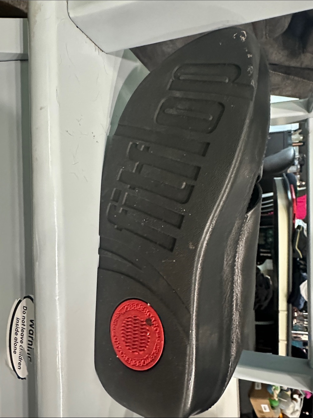 Fitflop Black Crisscross Microwobbleboard Slide - Picture 4 of 4